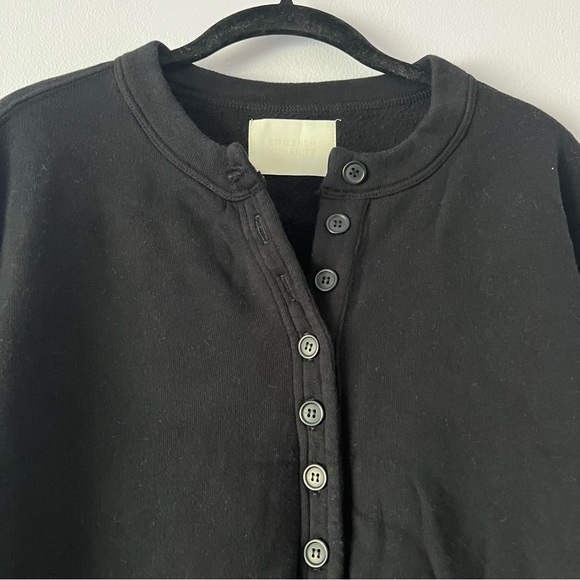 Citizens of Humanity Cora Henley Sweatshirt Black - Picture 3 of 13